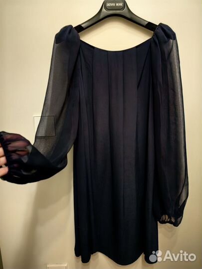 Платье темно-синее topshop 36