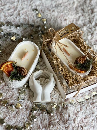 Ароматическая свеча ручной работы