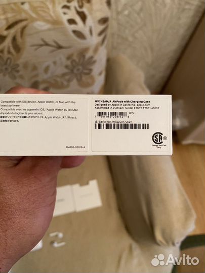 Наушники airpods 2