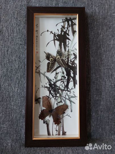 Панно, картина с настоящими бабочками