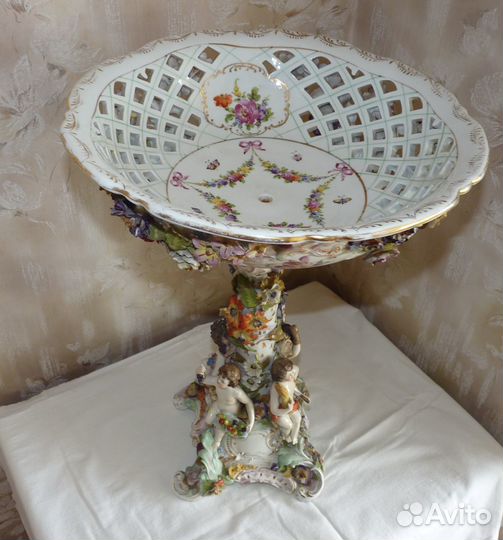 Антиквариат. Фруктовница. Дрезден. 1902-1926 г