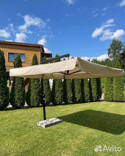 Зонты для дачи и сада на боковой опоре