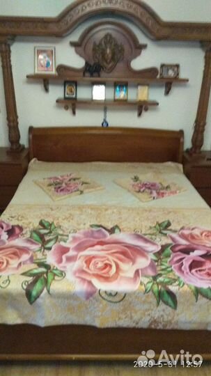 Комплект шторы, покрывало, две наволочки