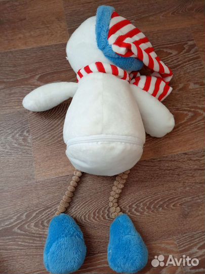 Мягкая игрушка с карманом для детей снеговик