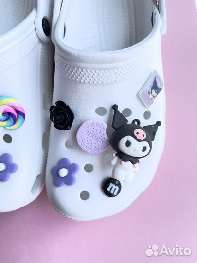 Jibbitz джиббитсы для сабо аниме 12 шт