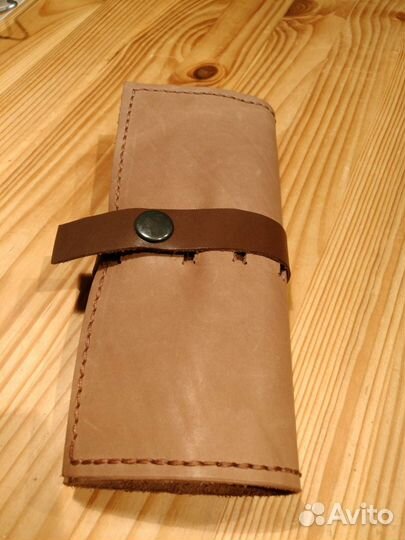 Пенал скрутка из кожи