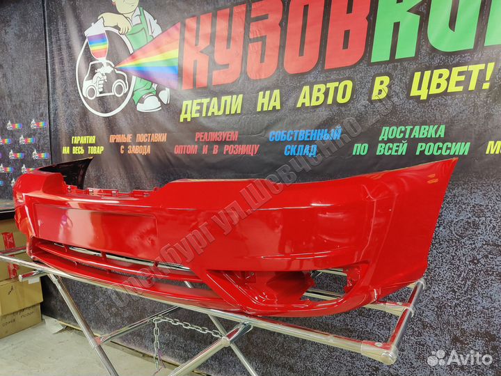 Бампер передний нексия новый все цвета красный GGE