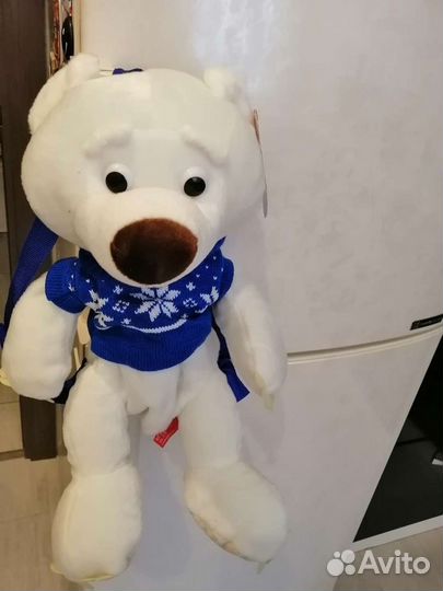 Плюшевый медведь рюкзачек