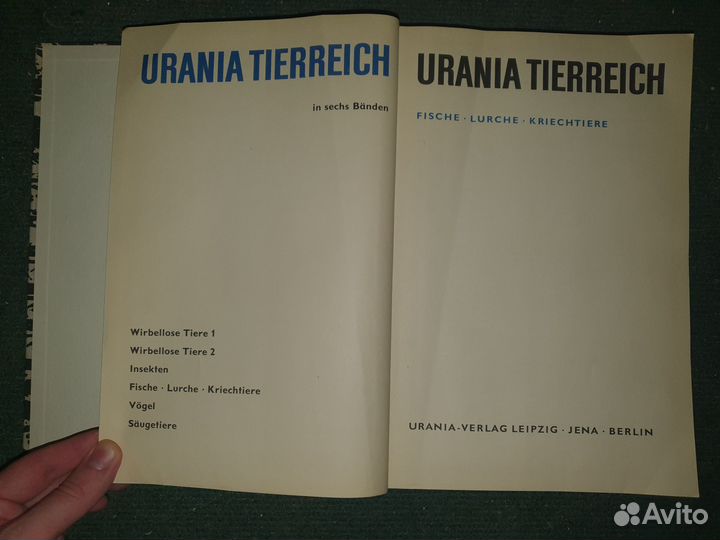 Urania Tierreich. Fische.Lurche.Kriechtiere