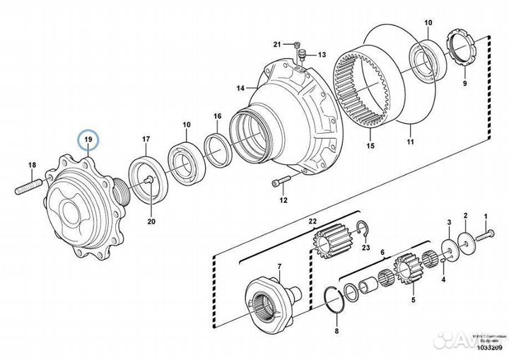 11716611 (VOE11716611) Фланец ступицы колеса