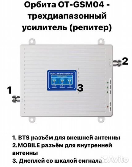 Усиление сотовой связи и интернета 3G/ 4G на дачу
