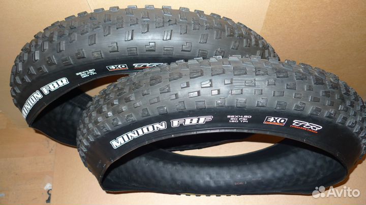 Фэт-покрышки Maxxis Minion FBF и FBR Exo TR 2.6x4