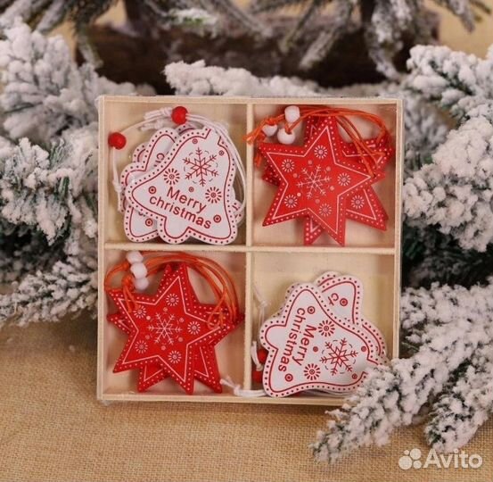 Деревянные игрушки 12 шт