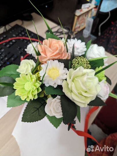 Букет цветов из мыла