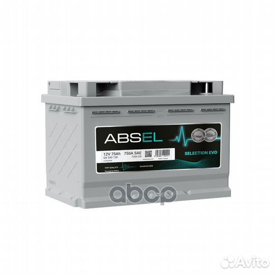 Аккумулятор absel selection EVO 12V 75Ah 720A