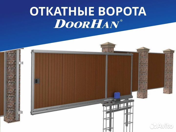 Откатные ворота Въездные ворота