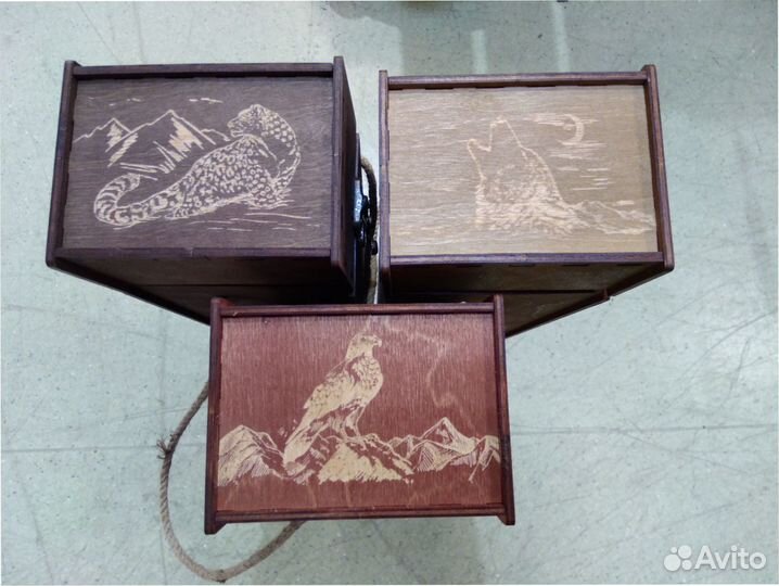 Подарочный набор шампуров в деревянном кейсе