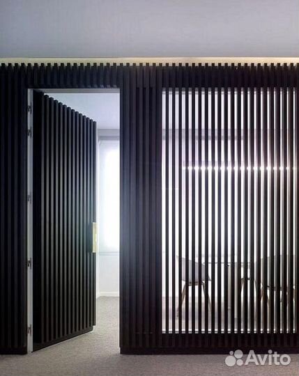 Раздвижные реечные перегородки