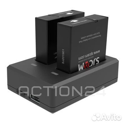 Зарядное устройство для sjcam SJ9, SJ10 на 2 аккум