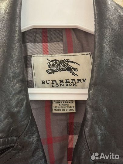 Жилет натуральная кожа burberry оригинал