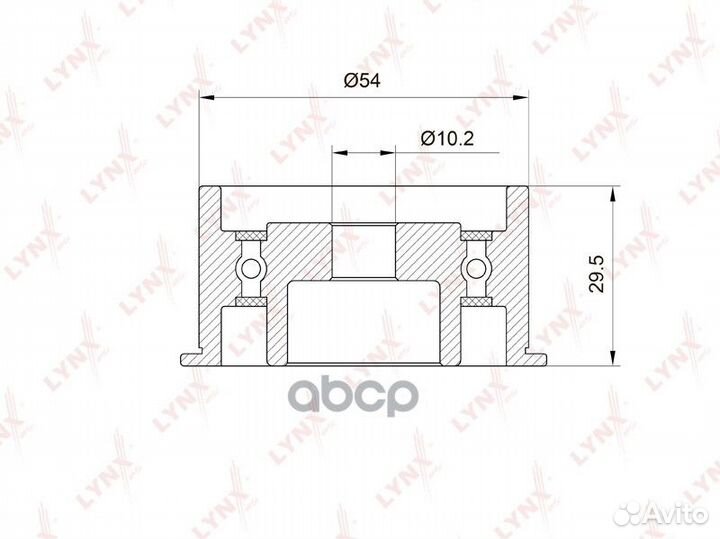 Ролик направляющий ремня грм PB-3040 lynxauto