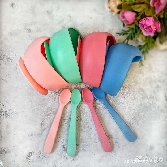 Детская посуда для кормления силиконовая