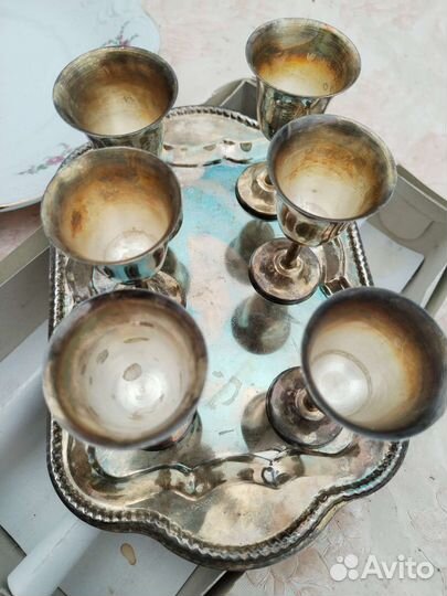 Набор мельхиор Германия виноград