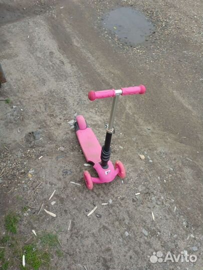 Самокат детский трехколесный бу