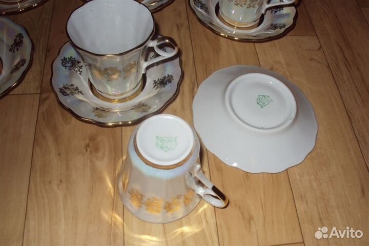 Кофейные пары фарфор 6 шт(12 пред-в) Коростень нов