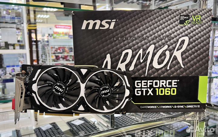 Видеокарта MSI GTX 1060 Armor OC 3GB/Гарантия