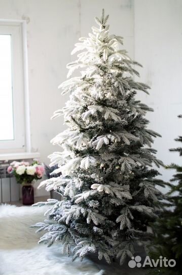 Ель искуственная заснеженная 180см
