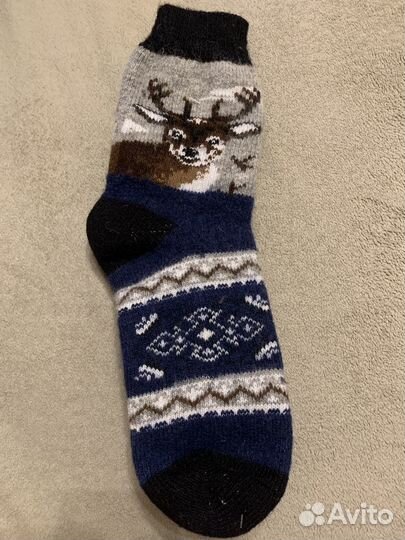 Носки ручной вязки шерстяные мужские и женские