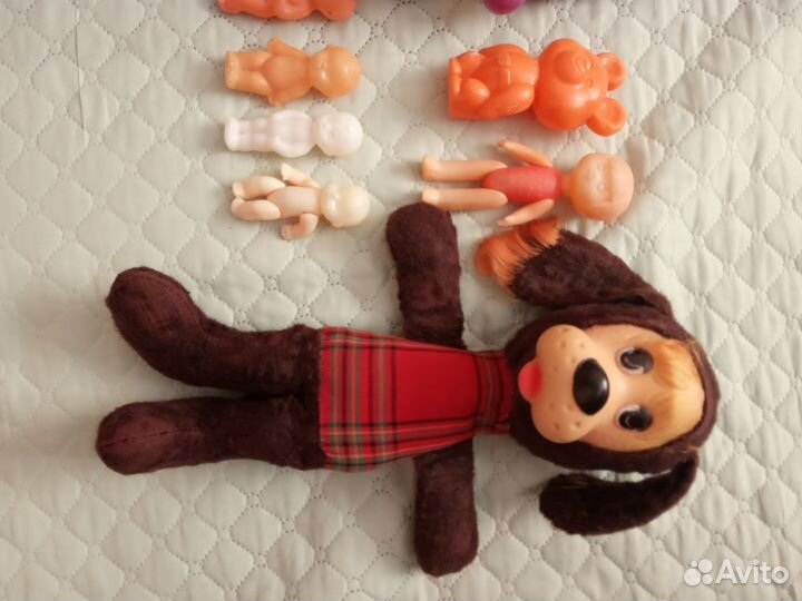 Игрушки СССР(куклы, пупсы, собака, Буратино,конь)