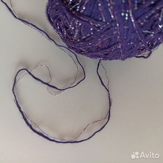 Комплект пряжи б/у для творчества