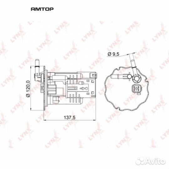 Lynxauto LF967M Фильтр топливный