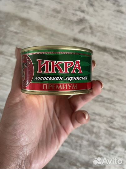 Красная икра кета