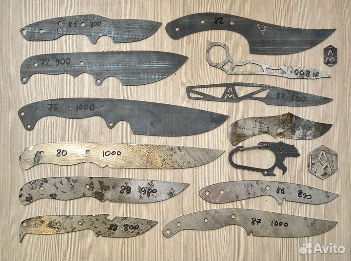 Заготовки бланки ножей