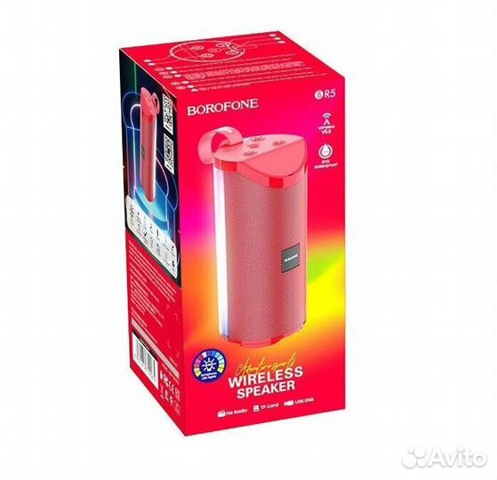 Беспроводная Bluetooth колонка borofone BR5 красна