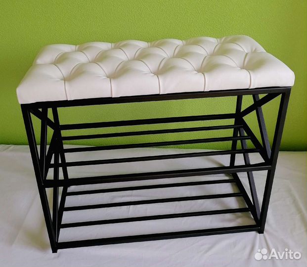 Банкетка обувница в стиле лофт