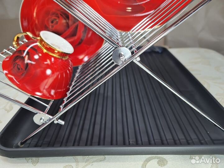 Сушилка для посуды раскладная с поддоном