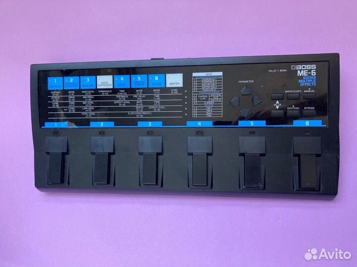 Гитарный процессор boss me 6