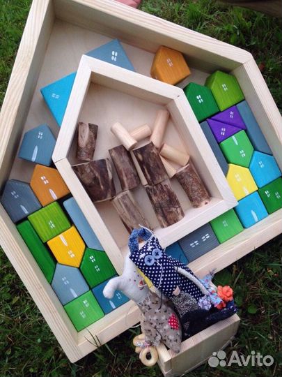 Кубики деревянные