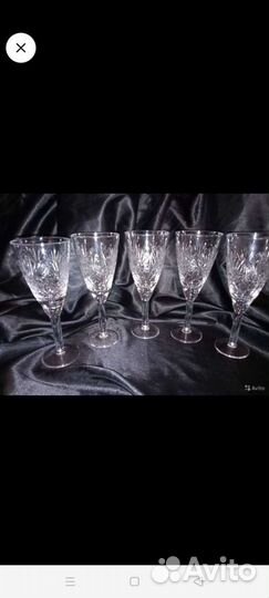 Фужеры, стопка, рюмки хрусталь СССР