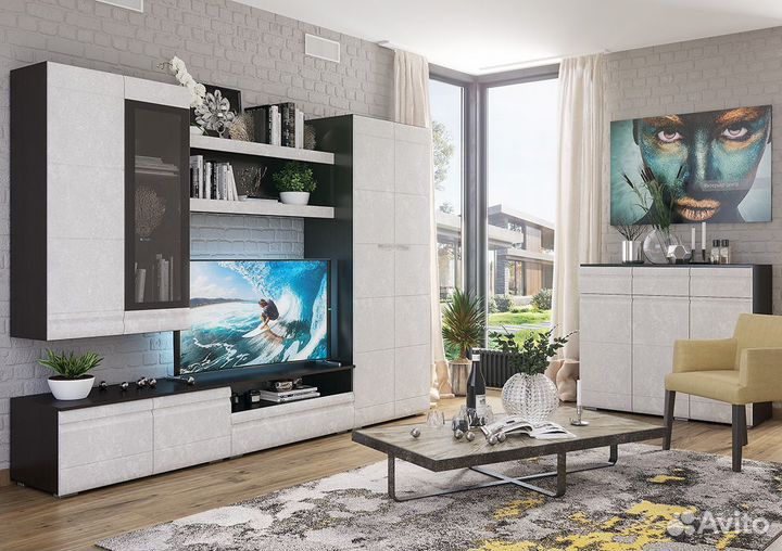 Тумба под тв с полкой