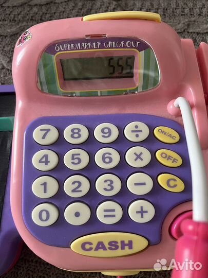 Детская касса со звуком и калькулятором