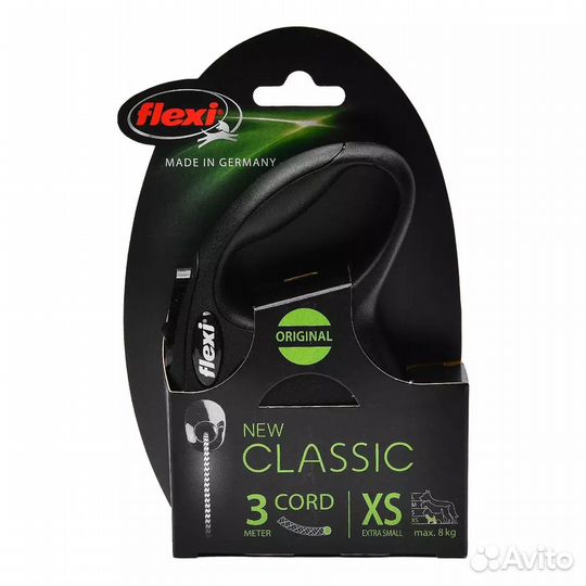 Поводок-рулетка Flexi New Classic XS (до 8 кг) 3 м
