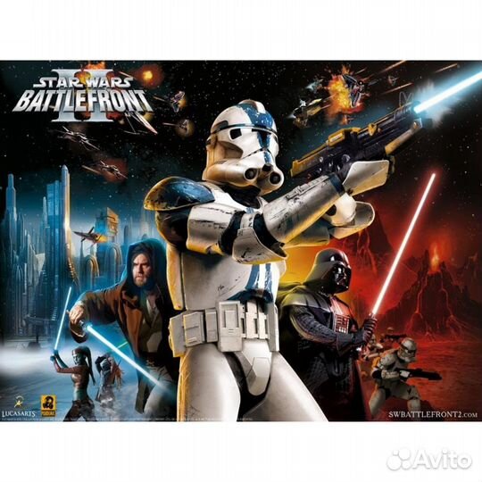 Star Wars Battlefront II Platinum, б/у (PS2)