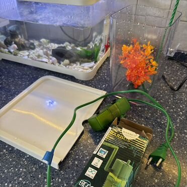 Аквариум с рыбками 15 лит