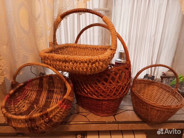 Корзина плетеная большая