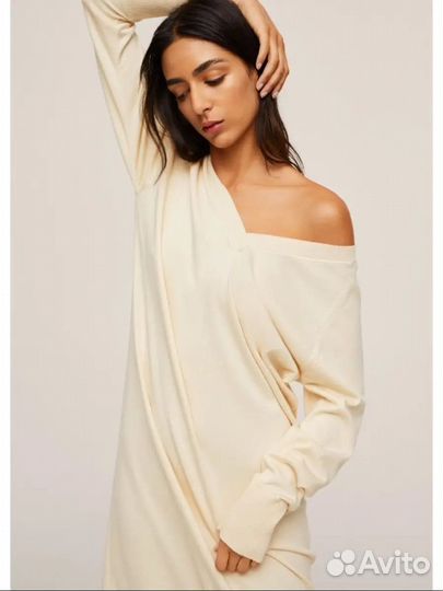 Трикотажное платье mango Манго Xl